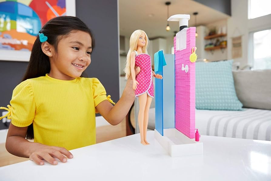 バービー人形用 洗面台セット Barbie BATH VANITY SET Barbie Bathroom and Doll, Playsets - Amazon Canada